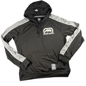 Ecko Unltd Hoodie Size M Men’s Zip-Up Jacket Black VTG Y2K Logo Sweatshirt